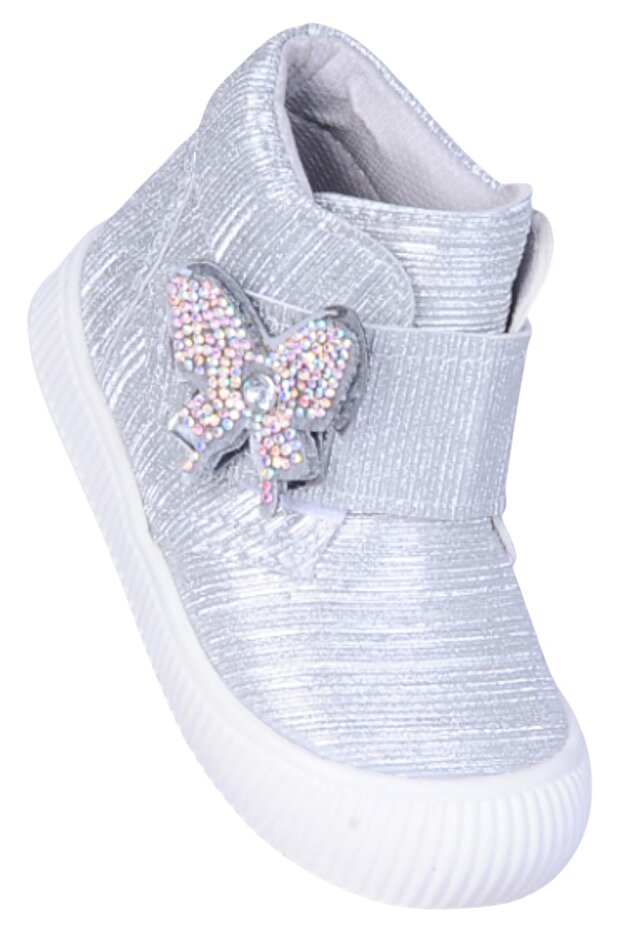Herbebe 011 Silvery Silver Girl's Boots