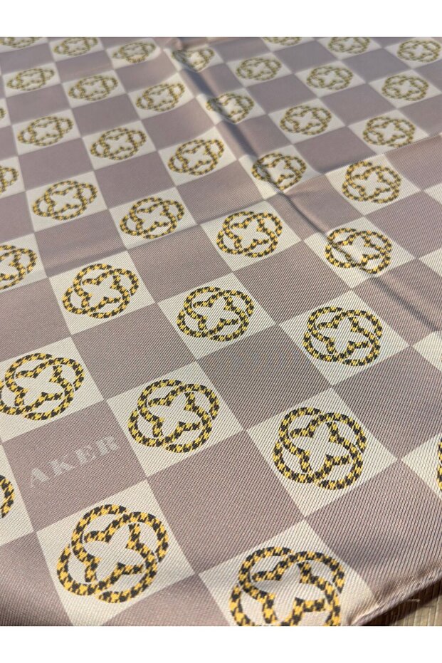 Bosphorus Çift Taraflı İpek Twill Eşarp 8914712 - 5