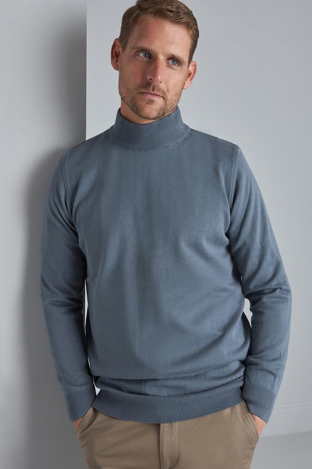 Petrol Standard Fit Slim Fit Half Fisherman Straight Long Sleeve Knitwear