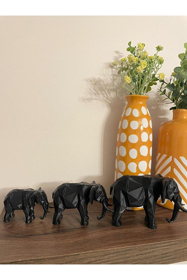 3’lü Fil Figürü Seti - 1