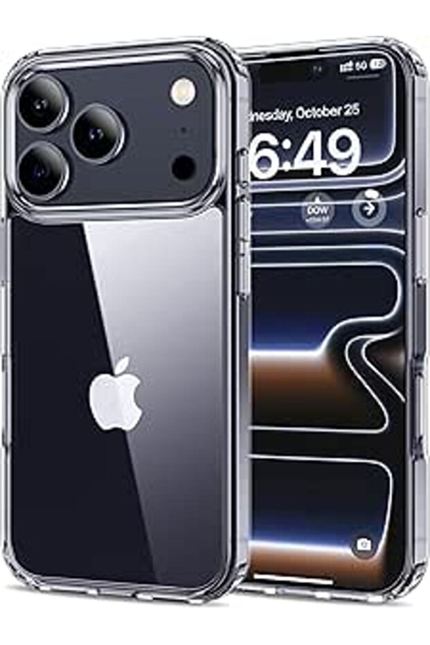 Husă simplă antișoc pentru Apple iPhone 17 Pro Max, transparentă - 1