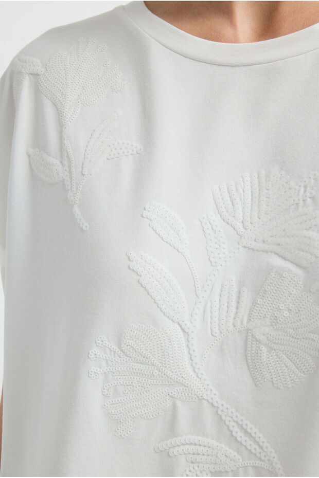 Pul Nakışlı Tişört - 3