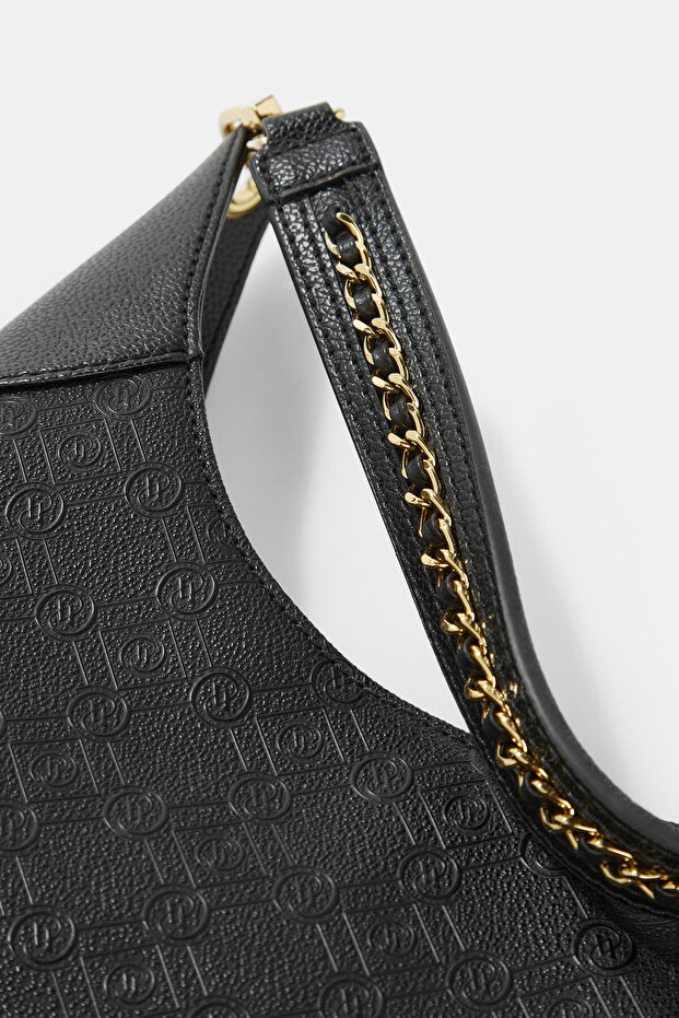 SİYAH MONOGRAM ÇANTA - 5