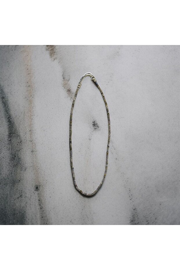 Aurastone Labradorite Natural Stone 2mm Necklace