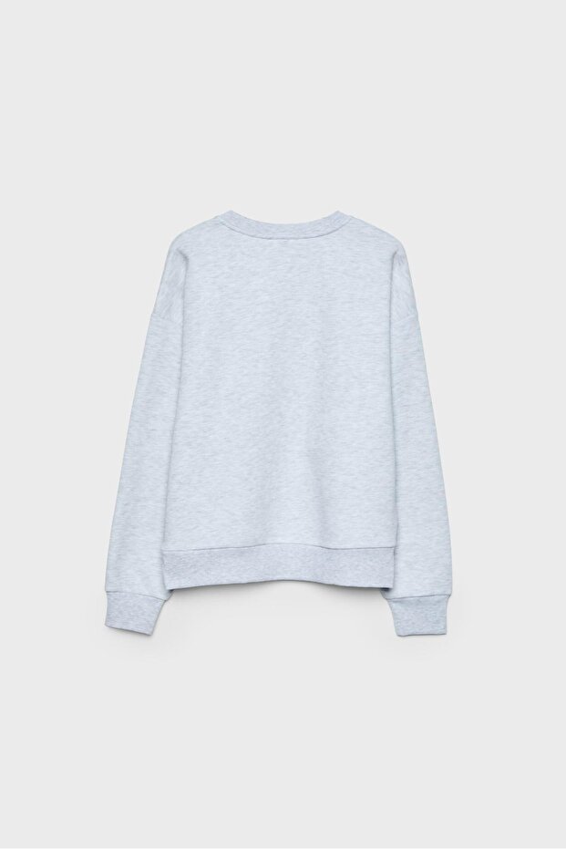 Bayrak işlemeli sweatshirt - 7