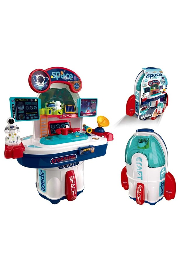 Set de joaca mini nava spatiala in valiza