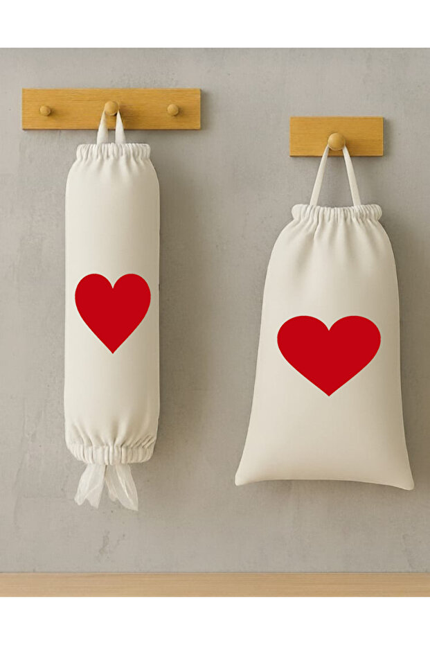 Set of 2 Bread Bags and Bag Holders – Kitchen Organizer Hangable Cloth Organizer