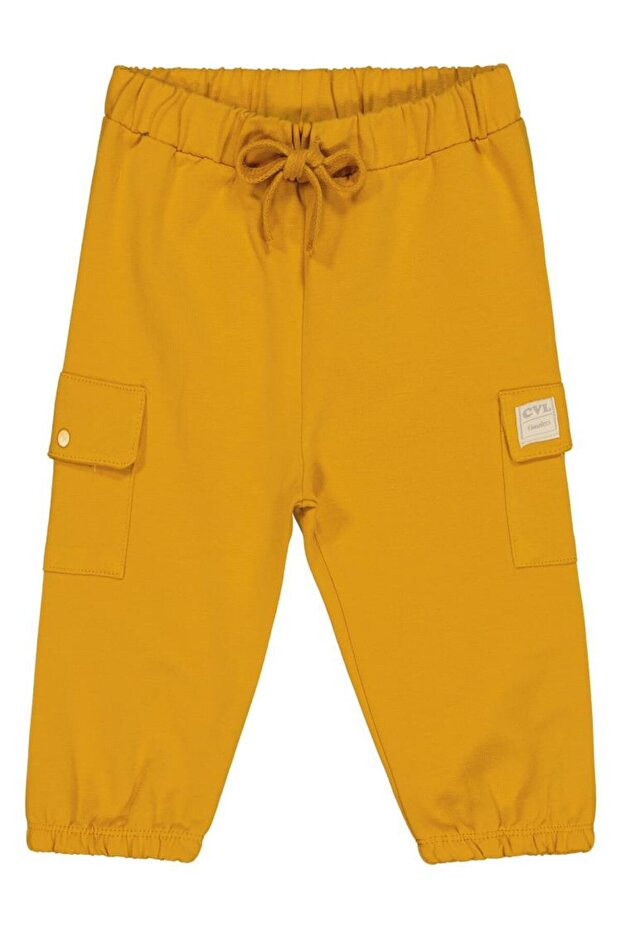 Civil Basic Timeless Cargo Pocket Pack 6-18 Months Sweatpants - Mustard 12-18 Months