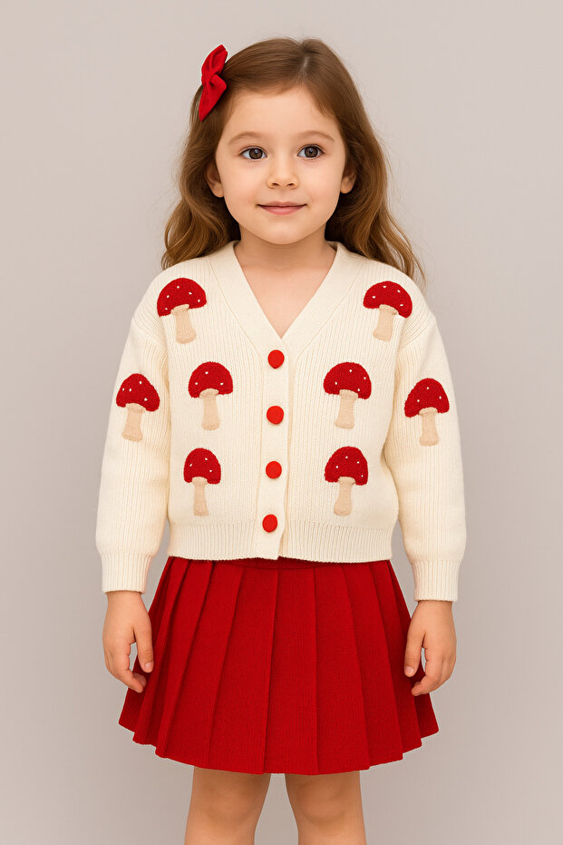 Girl's Knitwear Skirt Suit