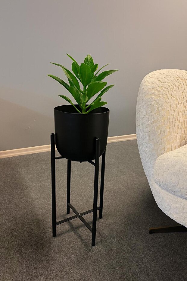 60 CM ÇAP 20 SİYAH SAKSILIK - 1