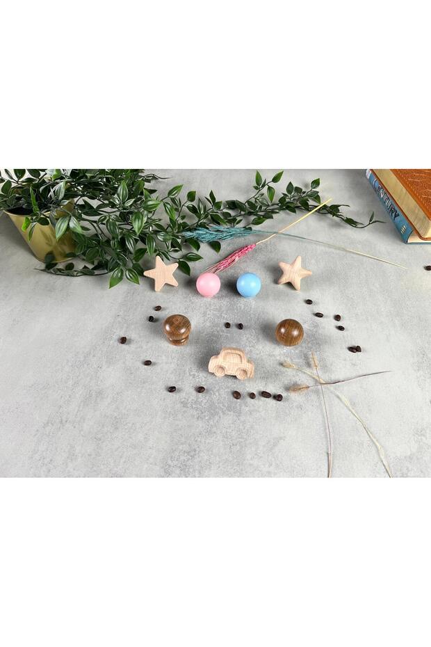 Küre Ahşap Kulp Lüks Country Mutfak Mobilya Dolap Çekmece Kulbu ( 1 ADET ) - 3