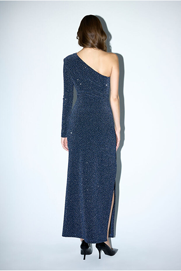 Mert Aslan Asimetrik Örme Elbise - 5