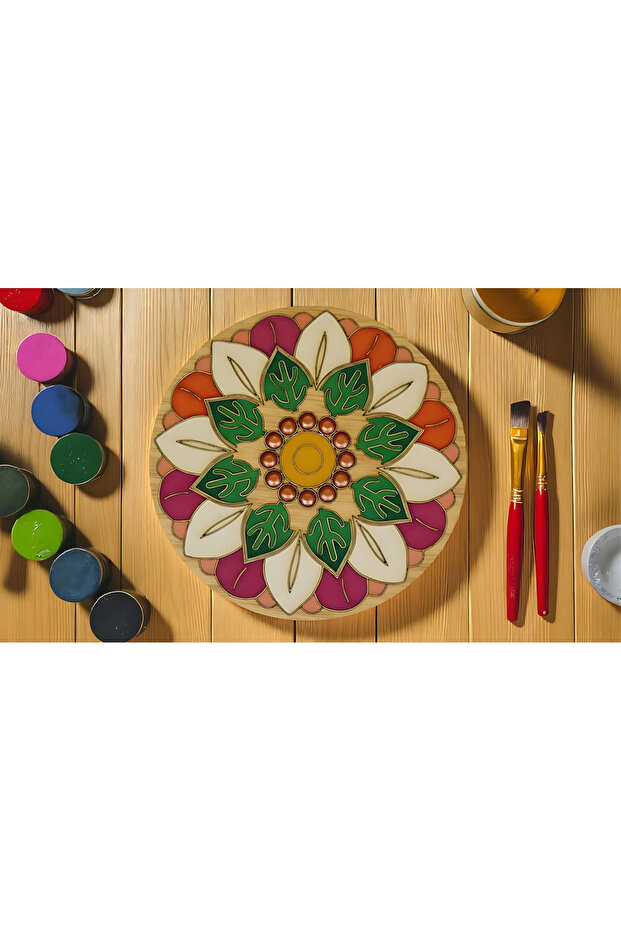 MANDALA FİGÜRÜ AHŞAP BOYAMA SETİ