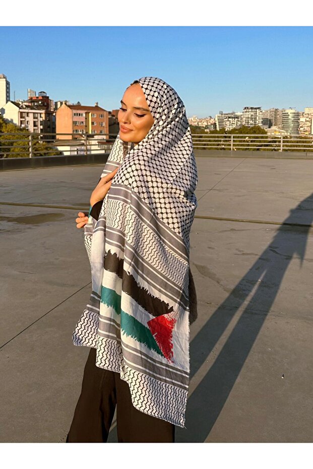 شال أرمول منقوش بنمط فلسطيني - 5