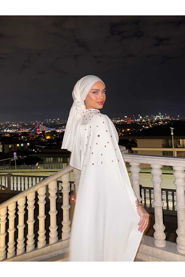 Serena Taşlı Elbise - 6