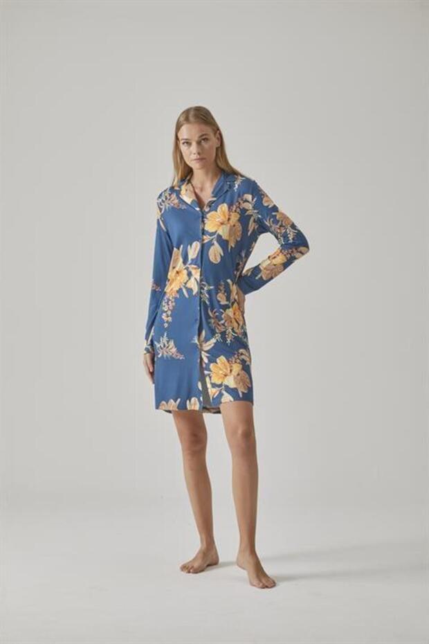 Kadın Gömlek Gecelik - 15224 - 5