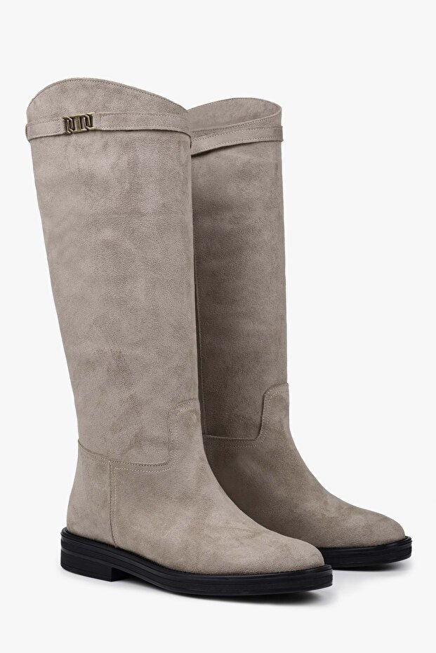 Women's Valen Beige Suede Boots