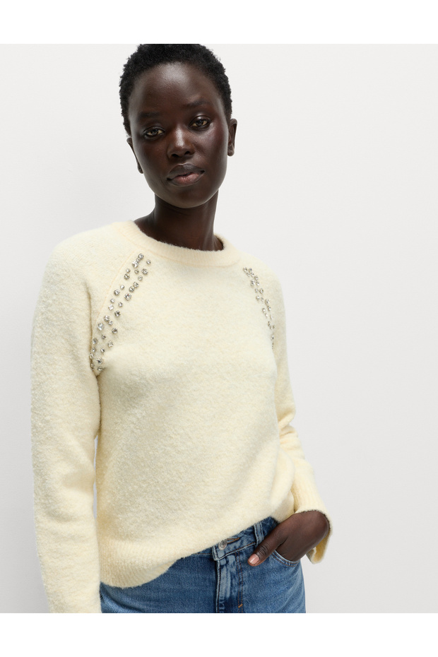 Taş Detaylı Kazak - 1