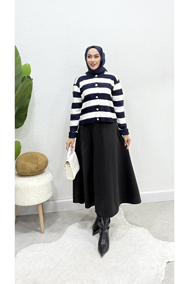 Scuba Suit with Skirt and Cardigan