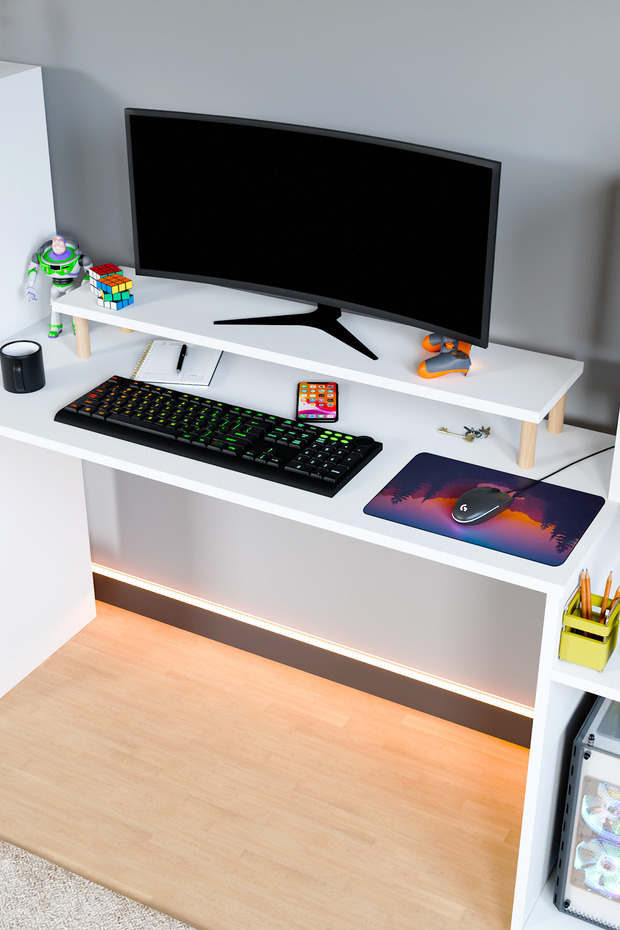 Moyo Monitör Yükseltici, Ekran Yükseltici, Masa Üstü Organizer - 3