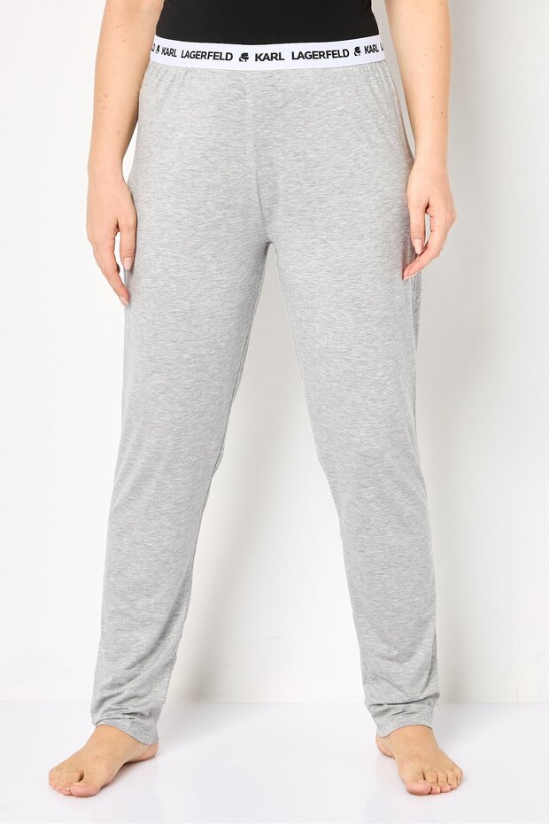 Women Heather Pull On Pajama Pants, Grey