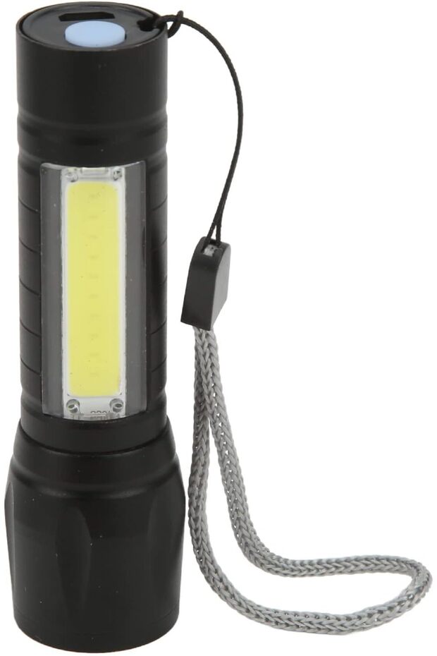 مصباح يدوي LED قابل لإعادة الشحن عبر USB بمدى إشعاع 300 متر