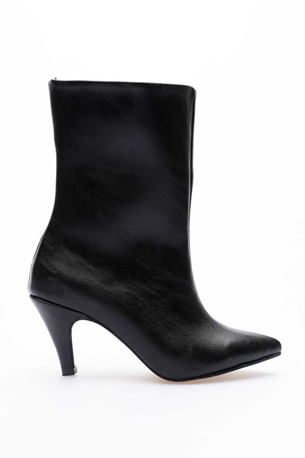 KADIN BOT Sivri Burun İnce Topuk BEJ RUGAN BOT - 1