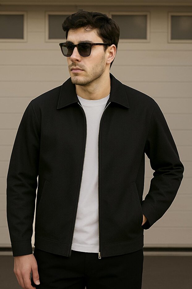 Half Oversized Transitional Thin Jacket - 1