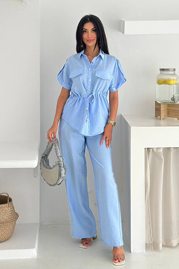 Women's Lace-Up Woven Set – Fresh & Urban Style