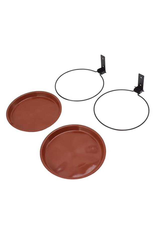 Tree Mounted Bird Feeder Weather Resistant Backyard Bird Tray (2 Pot and 2 Bracket)