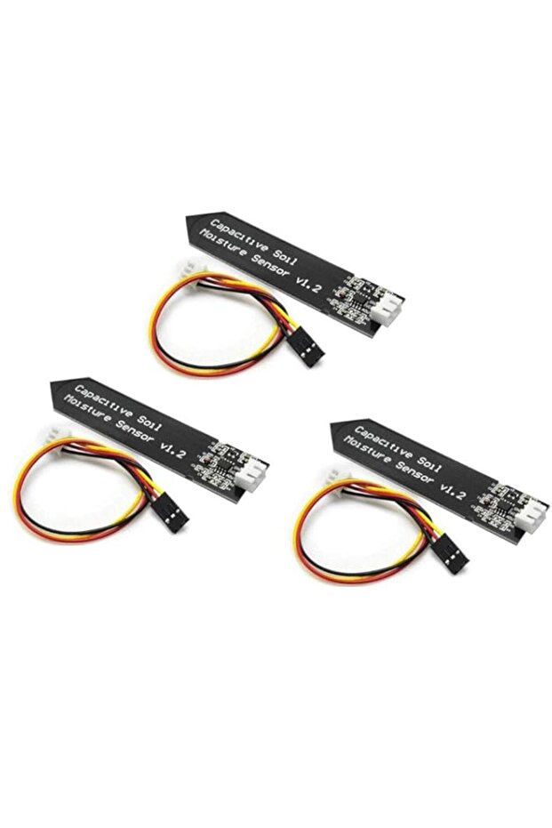 WANGCL 3Pcs Capacitive Soil Moisture Sensor Corrosion Resistant for Arduino Moisture Detection Garden Watering DIY