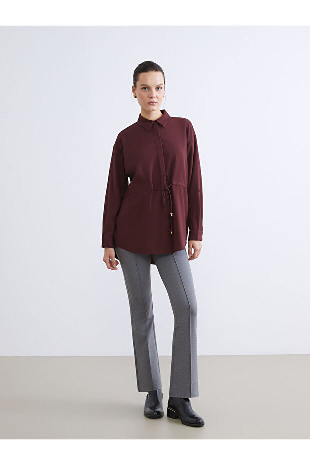 Anthracite Extra Slim Fit Flared Women's Trousers