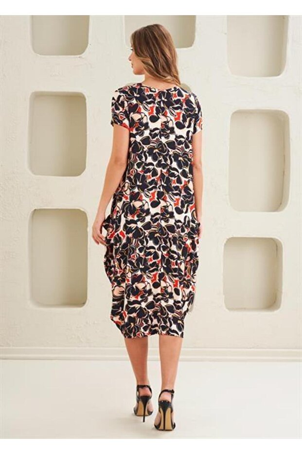 Kadın Örme Viskon Elbise - 45269 - 5