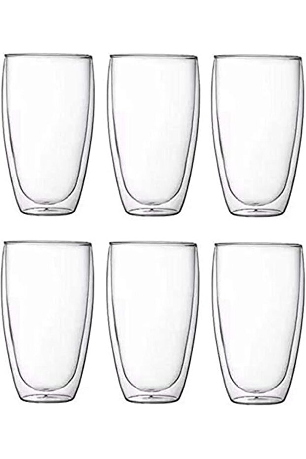 6pcs Double Wall Glasses X Large 450ml