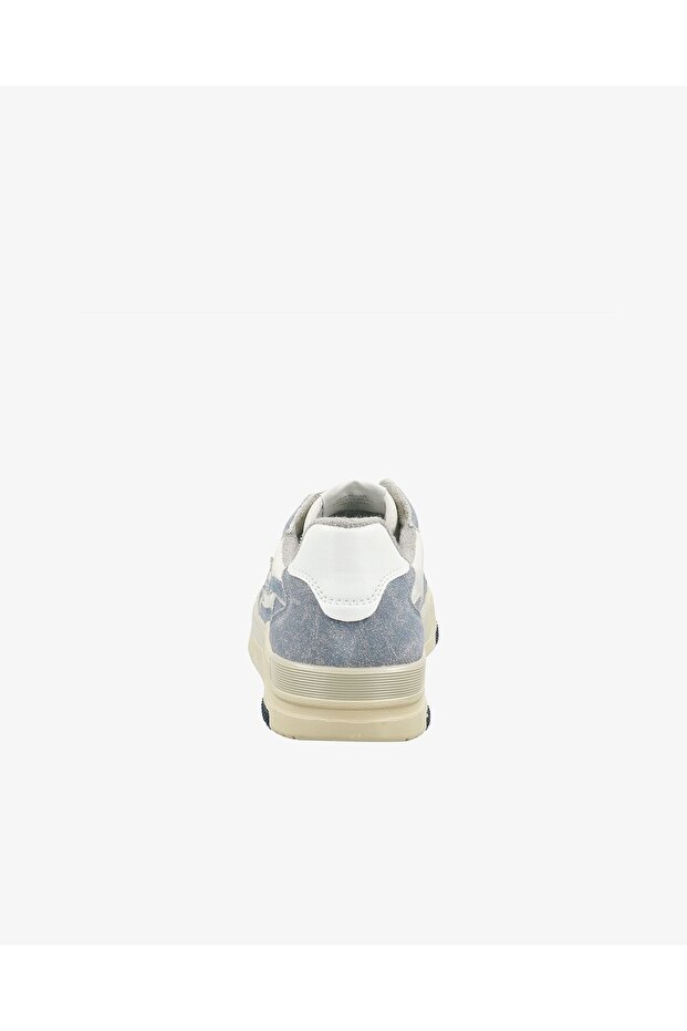 Erkek Mavi Deri Sneaker - 3