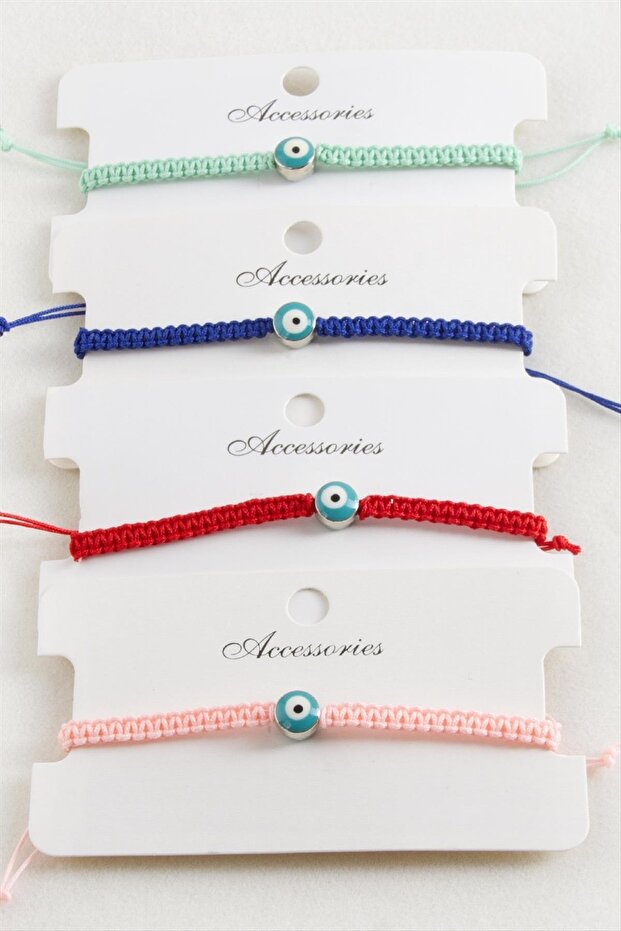 Evil Eye Macrame Braided Bracelet - 1