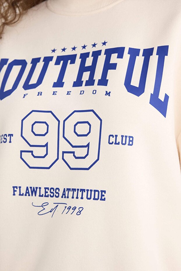 Kadın Sweat E9502AX/WT32 OFF WHITE - 3