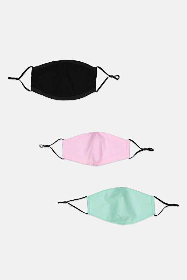 3 Pieces Unisex Face Mask, Multicolor