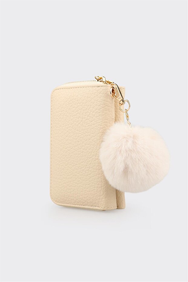 Ekru Kadın Cüzdan - 5