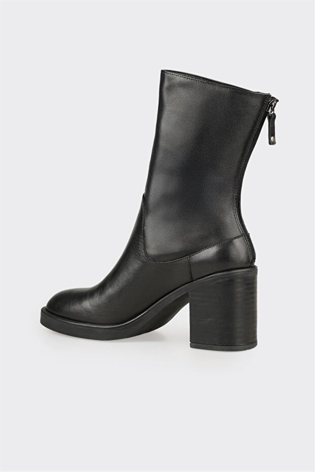 Siyah Deri Kadın Günlük Bot - 3