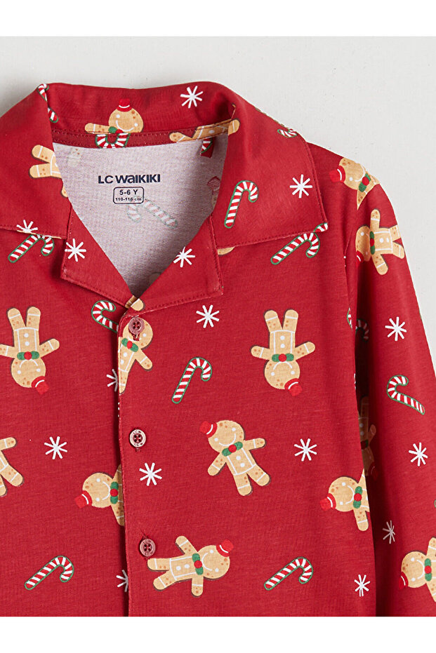 Yılbaşı Temalı Erkek Çocuk Pijama - 6