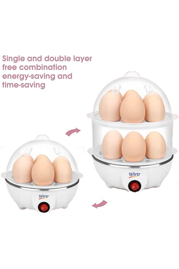 7-14 Egg Boiler, Electric Egg Cooker, Egg Steamer, WTR-602-W