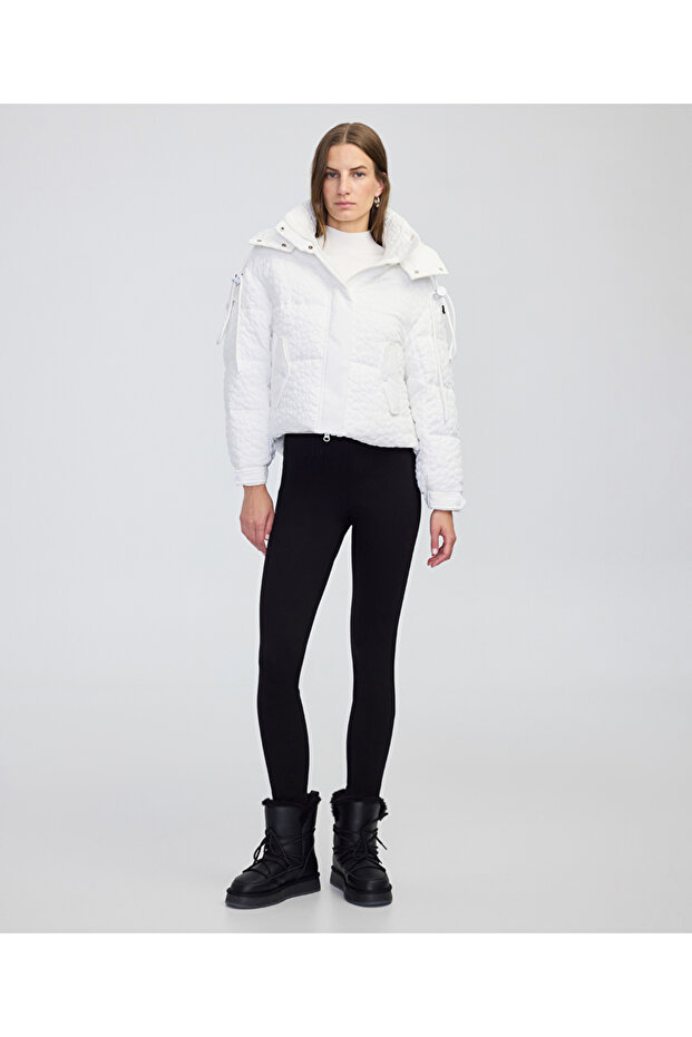 Jakarlı şişme mont - 5