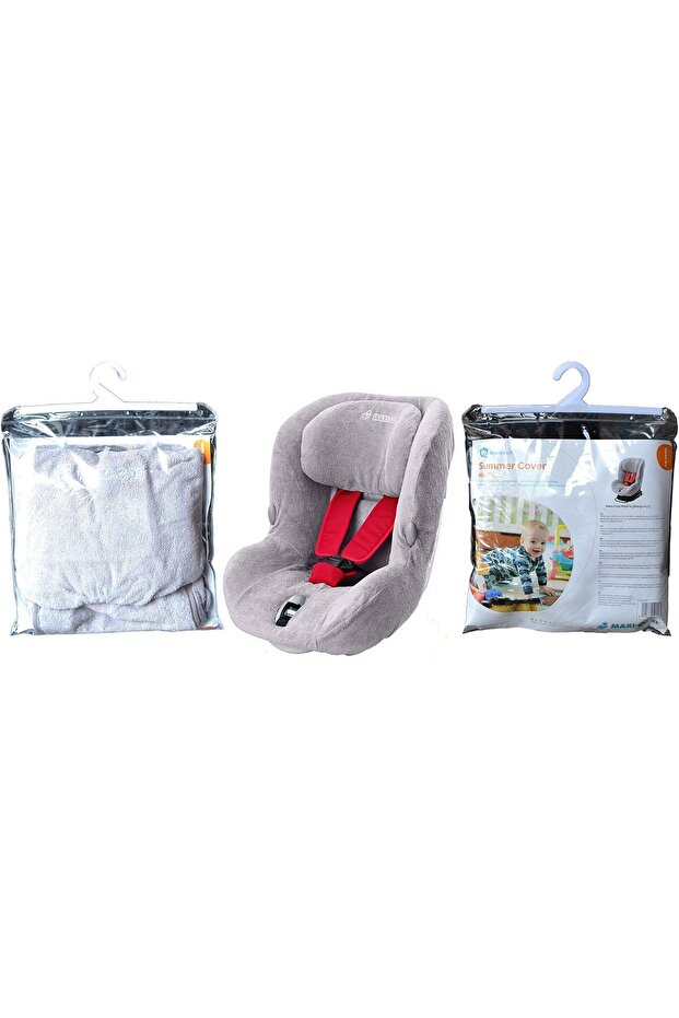 Milofix Summer Car Seat Cover, Cool Grey, 0-4 Years