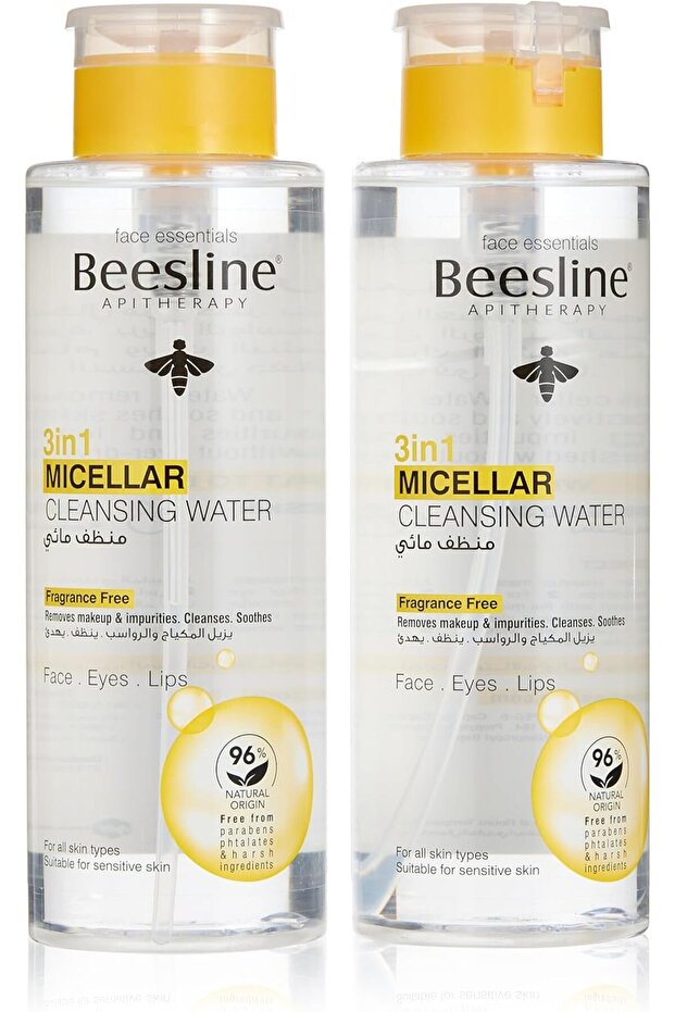 3 In 1 Fragrance Free Micellar Cleansing Water 400 ml, 2-Piece