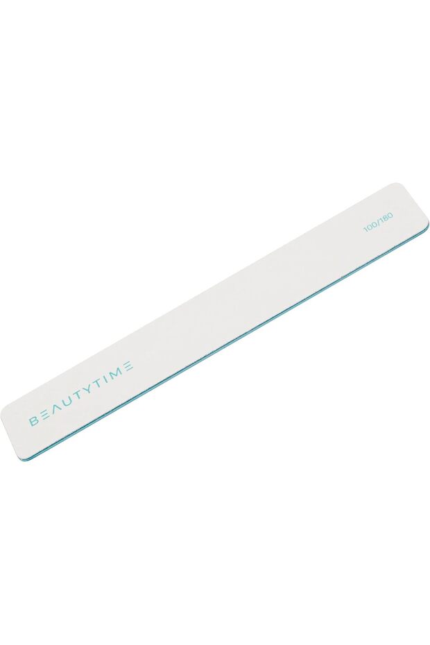 Professional Double Face Nail File, 100/180 GRIT, White