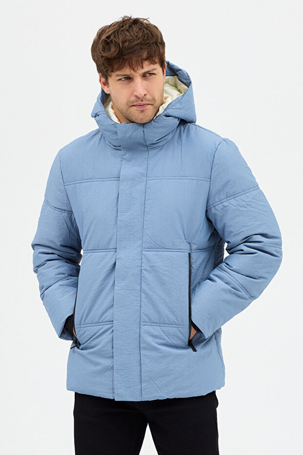 KAPÜŞONLU KAPİTONELİ SU İTİCİ ÖZELLİKLİ REGULAR KALIP CASUAL MONT #4450 - 4