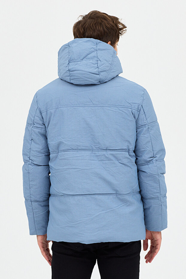 KAPÜŞONLU KAPİTONELİ SU İTİCİ ÖZELLİKLİ REGULAR KALIP CASUAL MONT #4450 - 9