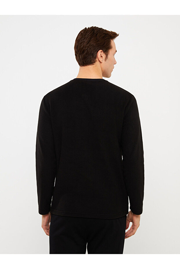 LCW DREAM Bisiklet Yaka Uzun Kollu Erkek Pijama Üst - 5