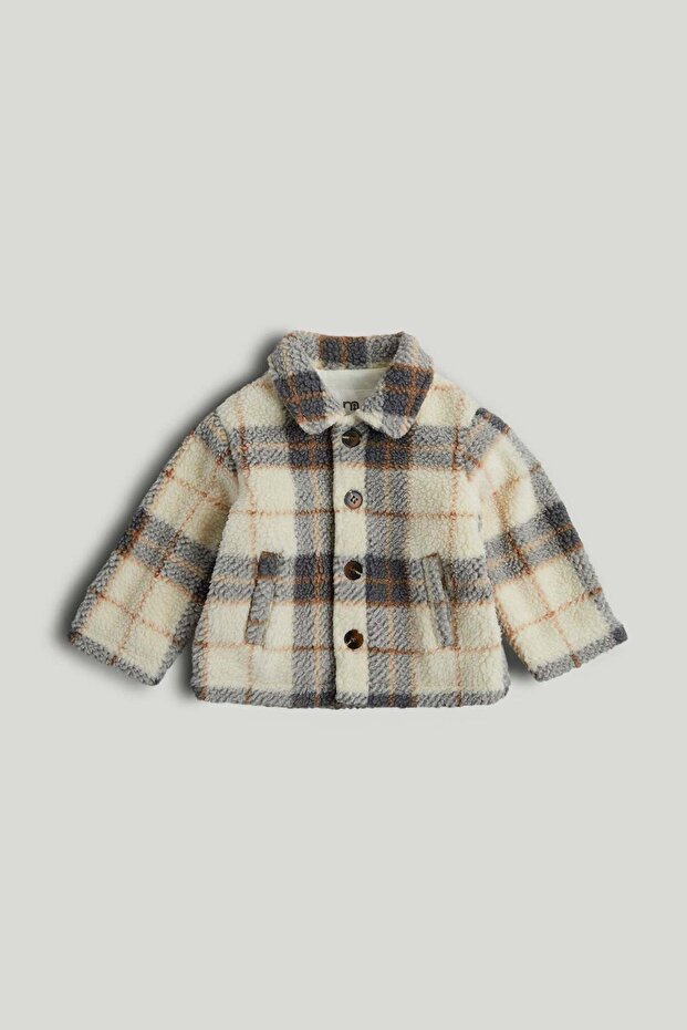 Checked Fleece Shacket